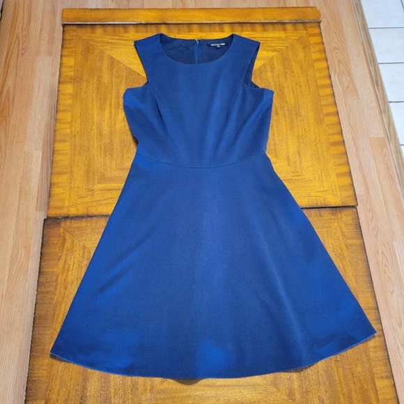 Gianni Bini Blue Fit & Flare Dress - Picture 2 of 12